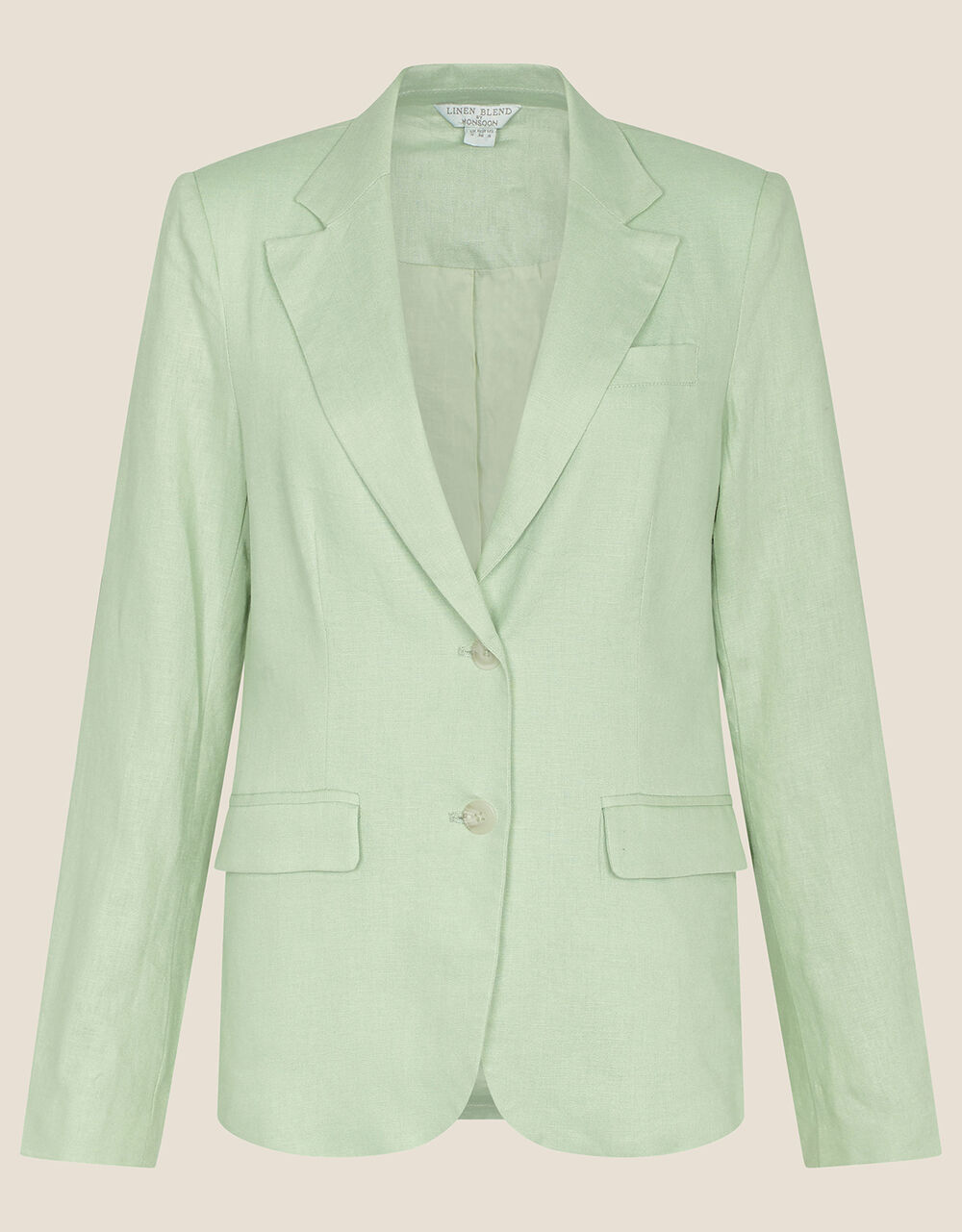 Jana blazer in linen blend green4