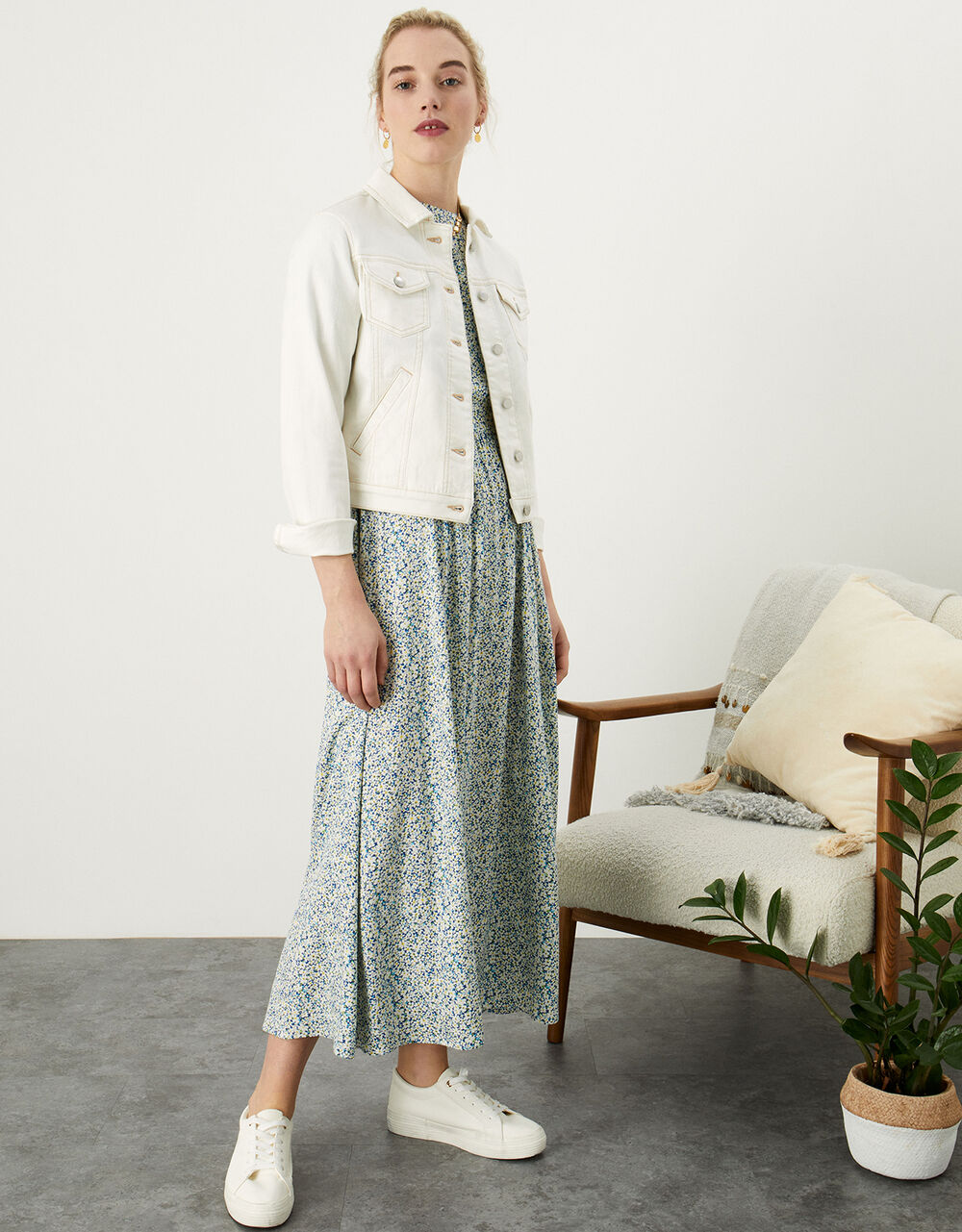 Noella ecru denim jacket natural2